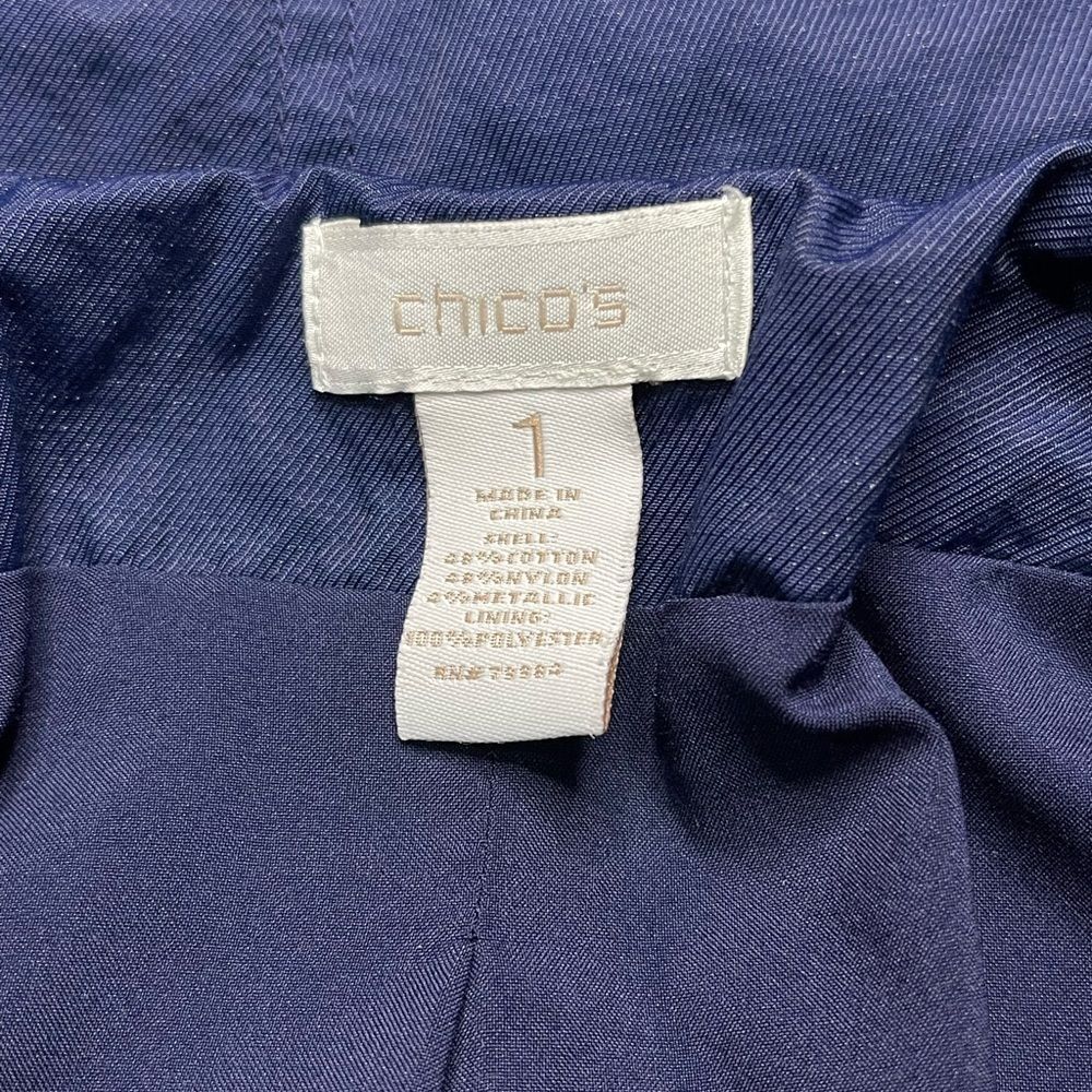 Chico’s Women’s Ruched Front Open Jacket | Size 1 - Picture 4 of 4